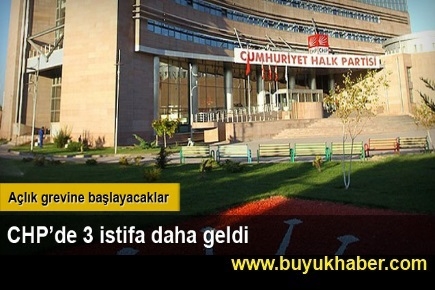 CHP'de 3 istifa daha geldi