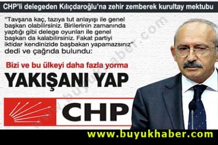 CHP'li delege Kılıçdaroğlu'na rest çekti