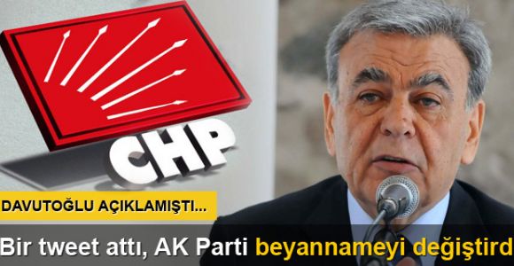 CHP'nin tramvayı AK Parti'nin bildirgesinden çıktı