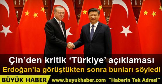Çin'den Türkiye'ye '15 Temmuz' desteği