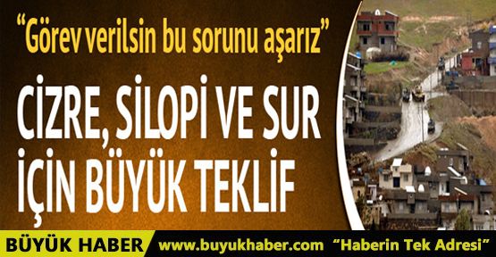 Cizre ve Sur'a büyük teklif