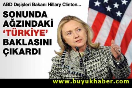 Clinton ağzındaki baklayı çıkardı