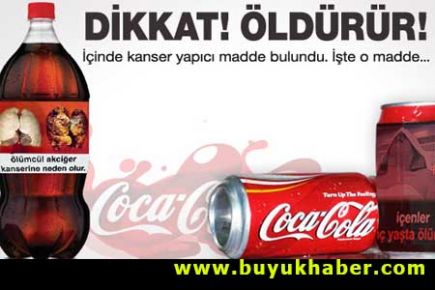 Coca Cola'da kanser yapıcı madde bulundu