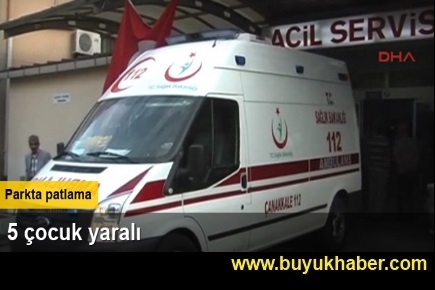 Çocuklar oynarken barut patladı 5 yaralı