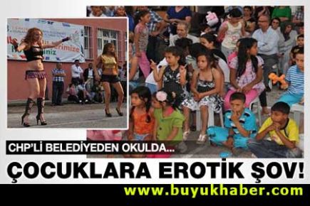 Çocuklara okulda erotik şov