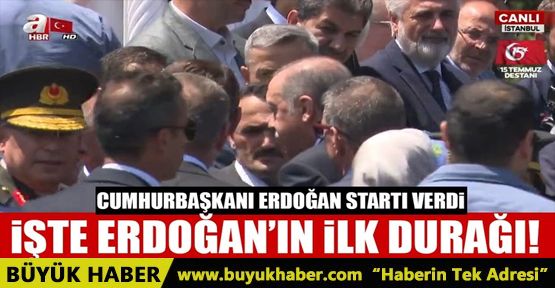 Cumhurbaşkanı Erdoğan, 15 Temmuz şehitliğine gitti