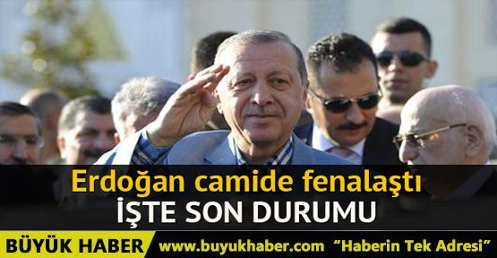 Cumhurbaşkanı Erdoğan camide kısa süreli rahatsızlık geçirdi