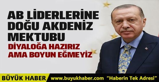 Cumhurbaşkanı Erdoğan'dan AB liderlerine Doğu Akdeniz mektubu