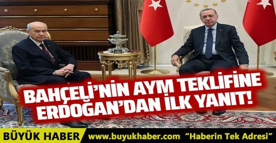 Cumhurbaşkanı Erdoğan'dan Bahçeli'nin AYM teklifine ilk yanıt