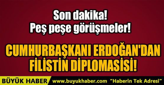 CUMHURBAŞKANI ERDOĞAN'DAN FİLİSTİN DİPLOMASİSİ