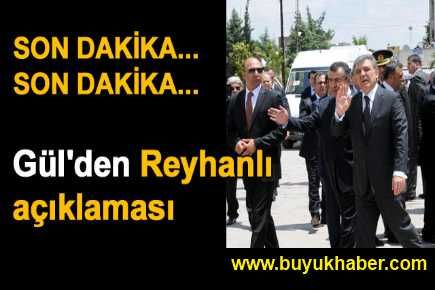 Cumhurbaşkanı Reyhanlı'da konuştu