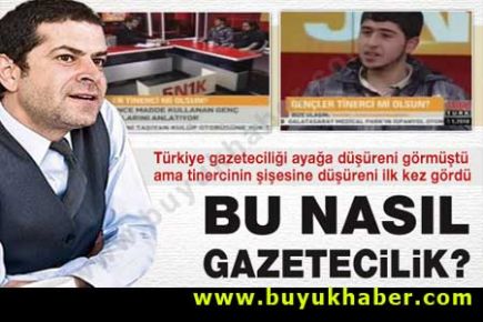 Cüneyt Özdemir'e tinerci tepkisi