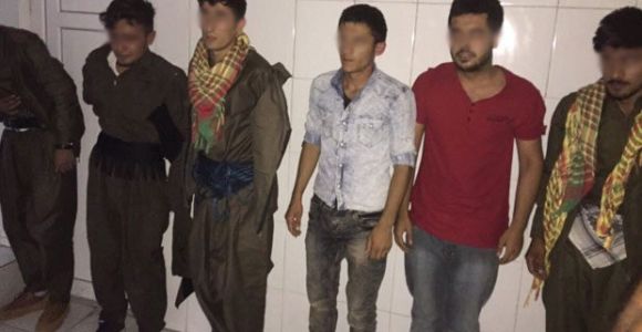 Dağ kadrosu kıyafetli 6 PKK'lı karakola girmeden yakalandı