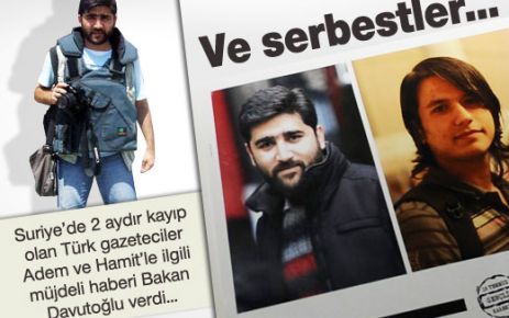 Davutoğlu, kayıp gazetecilerle ilgili müjdeyi verdi