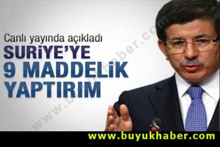 Davutoğlu Suriye'ye uygulacak yaptırımları açıkladı