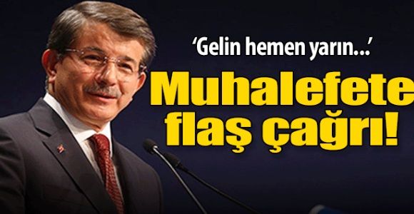 Davutoğlu'ndan flaş çağrı