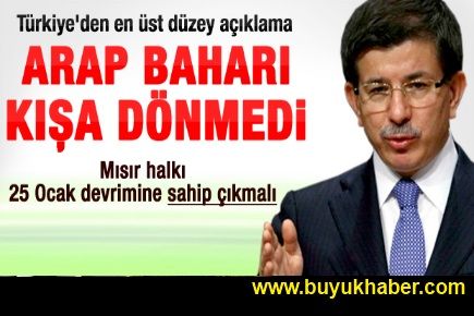 Davutoğlu'ndan Mısır açıklaması