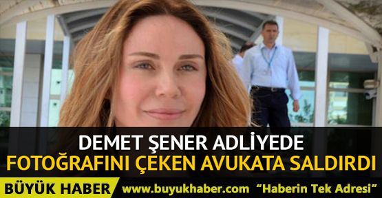 Demet Şener, adliyede fotoğrafını çeken avukatla tartıştı