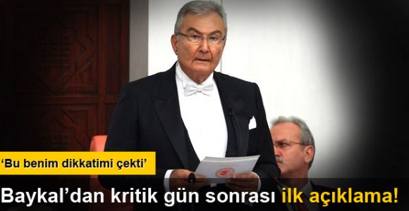 Deniz Baykal'dan yemin töreni sonrası ilk açıklama