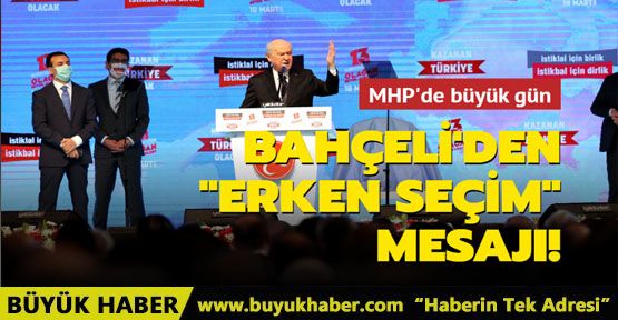 Devlet Bahçeli: 2023 Cumhurbaşkanı adayımız bellidir