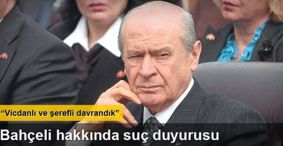 Devlet Bahçeli hakkında suç duyurusu