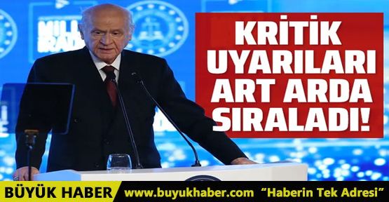 Devlet Bahçeli'den kritik uyarı! Uyanık olmalıyız