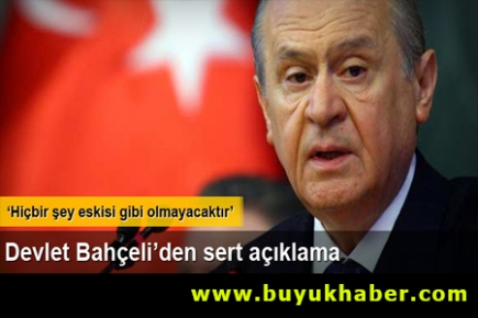 Devlet Bahçeli'den önemli açıklamalar