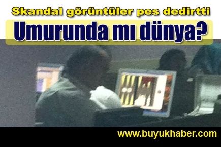 Devlet hastanesinde görevli memurun skandalı görüntüleri