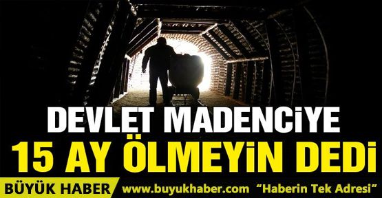 Devlet Madenciye 15 Ay Ölmeyin Dedi