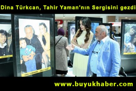 Dina Türkcan, Tahir Yaman'nın Sergisini gezdi