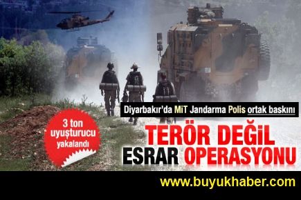 Diyarbakır'da film gibi uyuşturucu operasyonu