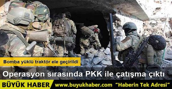 Diyarbakır'da PKK'nın bomba yüklü traktörü ele geçti, çatışmada 1 terörist öldü