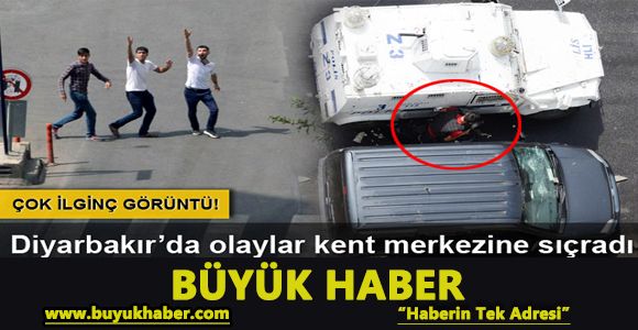 Diyarbakır'da polis aracına saldırı