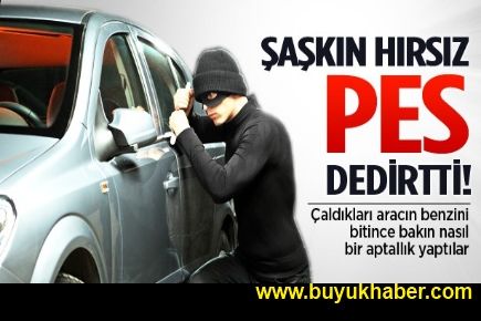 Dizel araca benzin koyan hırsızlar yakayı ele verdi