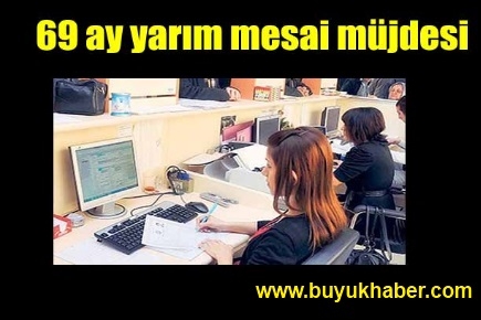 Doğum yapan memura yarım mesai müjdesi