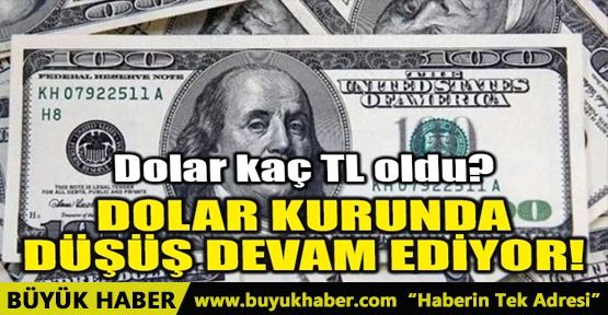 DOLAR KURUNDA DÜŞÜŞ DEVAM EDİYOR