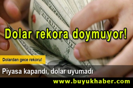 Dolardan gece rekoru