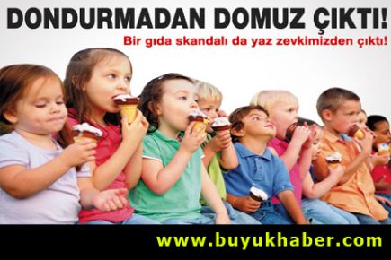 Dondurmanın içinden domuz jelatini çıktı!