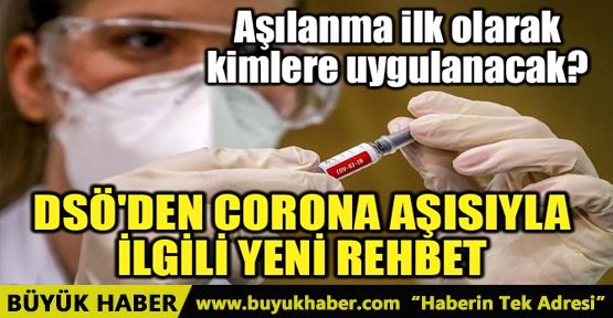 DSÖ'DEN CORONA AŞISIYLA İLGİLİ YENİ AÇIKLAMA