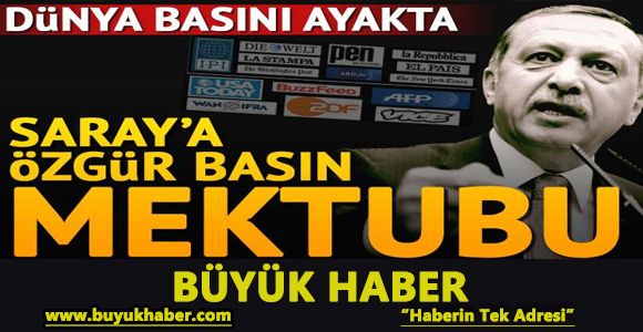 Dünyaca ünlü gazeteciler Türkiye'de basın özgürlüğü için ayağa kalktı