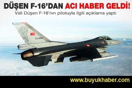 DÜŞEN F-16'NIN PİLOTU ŞEHİT OLDU