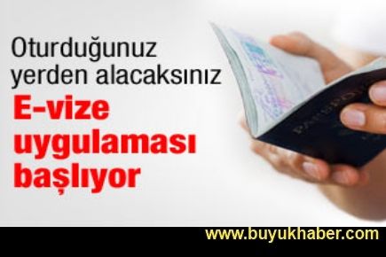 E-vize uygulaması başlıyor