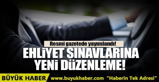 Ehliyet sınavlarında yeni düzenleme