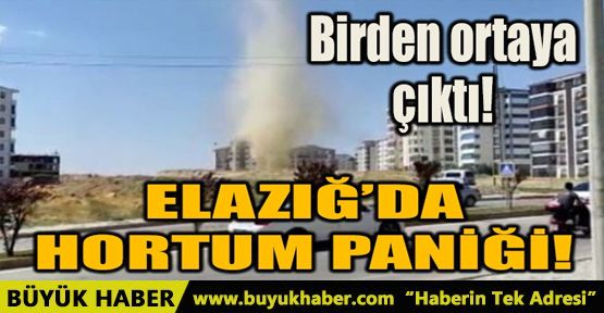 ELAZIĞ'DA HORTUM PANİĞİ!