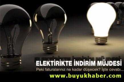 Elektrikte yüzde 7 indirim müjdesi