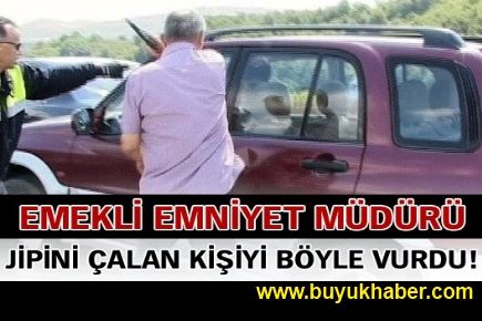 Emekli emniyet müdürünün jipini çalınca!