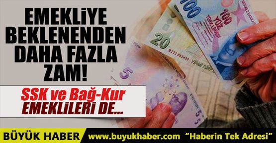 Emekli zammı yüzde 5'i geçecek