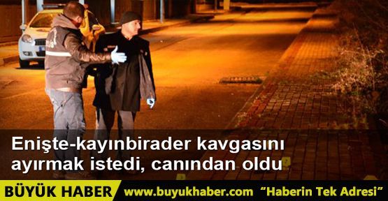 Enişte-kayınbirader kavgasını ayırmak isterken öldürüldü