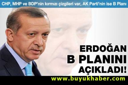Erdoğan B planını açıkladı