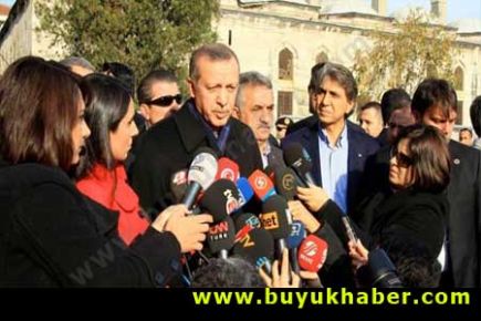 Erdoğan bayram mesajını Sultanahmet'te verdi